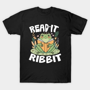 Read It Ribbit - For Frog Book Reading Lovers T-Shirt